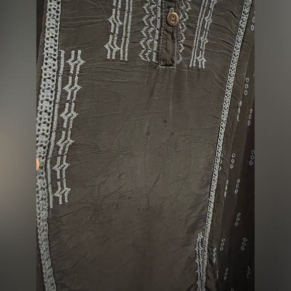 Johnny Was Sheer Embroidered  Dress - Picture 16 of 16